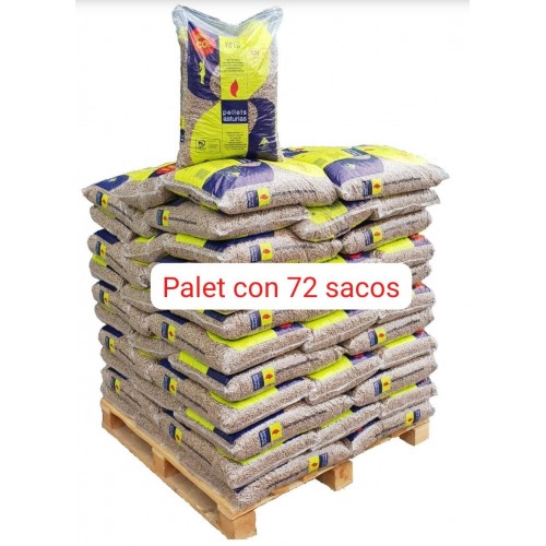 Pellets Asturias palet 72 sacos ¡¡¡ PORTES GRATIS !!!