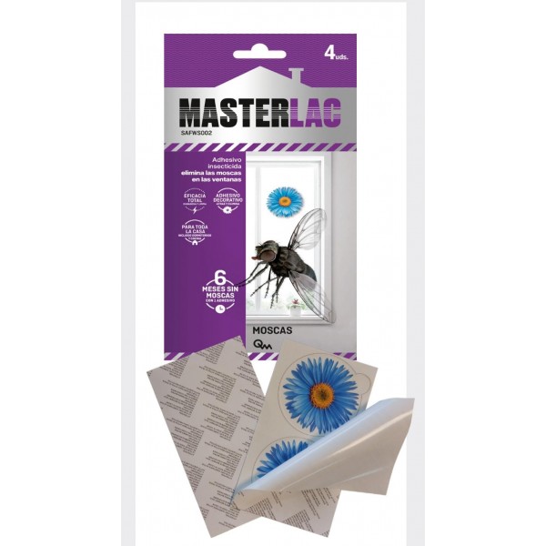 Insecticida  adhesivo MASTERLAC ventanas ¡¡¡ 6 meses sin moscas !!!