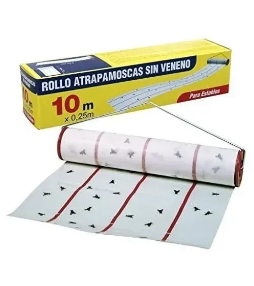 ¡¡¡ PACK !!!  10 rollos Atrapamoscas FLY-KOLL 10 metros sin veneno