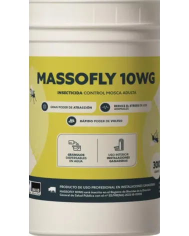 NUEVO insecticida MASSOFLY 10 WG para moscas pintar/pulverizar