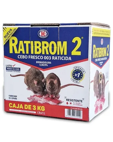 Raticida RATIBROM 2 caja 3 kg