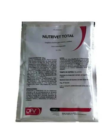 Antidiarreico Nutrivet total 100 g terneros y corderos